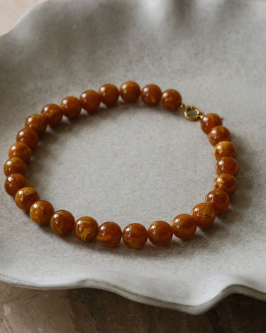 TILTIL Mexx Bead Necklace Camel - Things I Like Things I Love