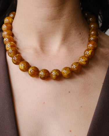 TILTIL Mexx Bead Necklace Camel - Things I Like Things I Love