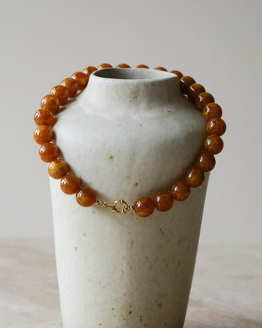 TILTIL Mexx Bead Necklace Camel - Things I Like Things I Love
