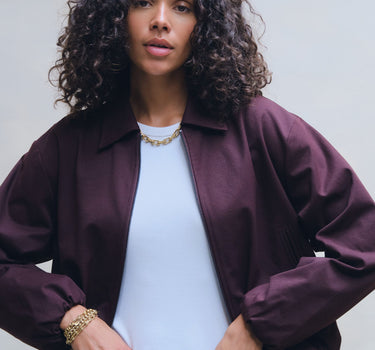 TILTIL Meysa Bomber Aubergine - Things I Like Things I Love