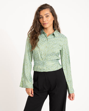 TILTIL Mica Blouse Green Flower - Things I Like Things I Love