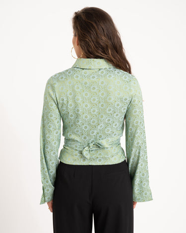 TILTIL Mica Blouse Green Flower - Things I Like Things I Love