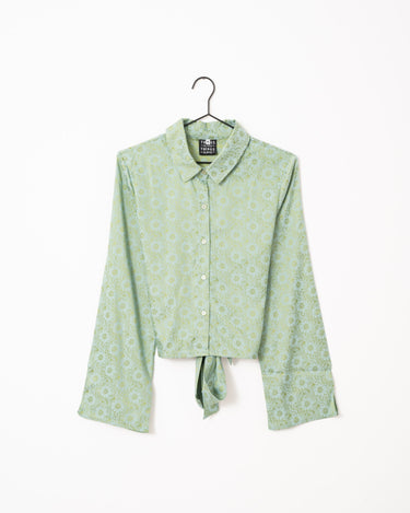 TILTIL Mica Blouse Green Flower - Things I Like Things I Love