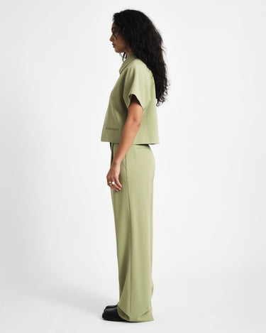 TILTIL Mida Shortsleeve Zipper Jacket Green - Things I Like Things I Love