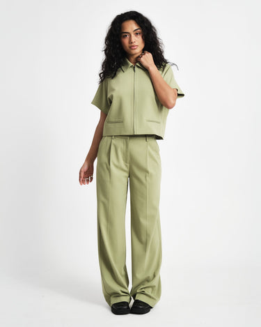 TILTIL Mida Shortsleeve Zipper Jacket Green - Things I Like Things I Love