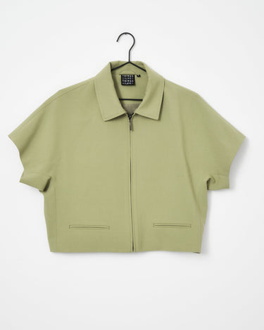 TILTIL Mida Shortsleeve Zipper Jacket Green - Things I Like Things I Love