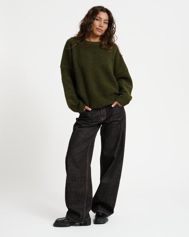 TILTIL Milana Crew Pullover Donkergroen - Things I Like Things I Love