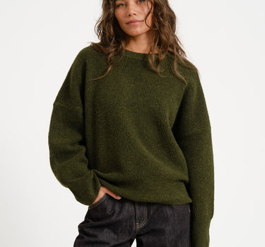 TILTIL Milana Crew Pullover Donkergroen - Things I Like Things I Love