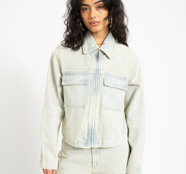 TILTIL Milo Zipper Jacket Light Blue - Things I Like Things I Love