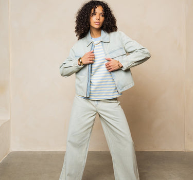 TILTIL Milo Zipper Jacket Light Blue - Things I Like Things I Love