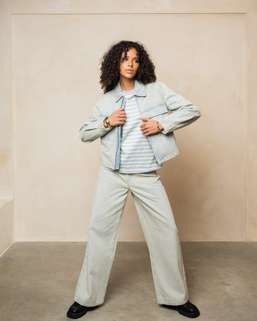 TILTIL Milo Zipper Jacket Light Blue - Things I Like Things I Love