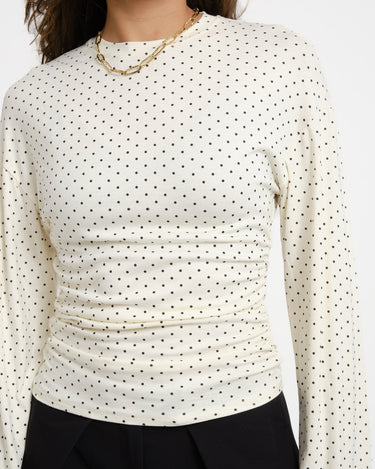 TILTIL Mimi Polka Longsleeve Offwhite - Things I Like Things I Love