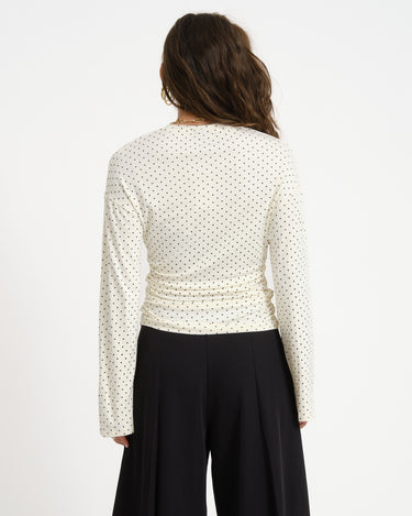 TILTIL Mimi Polka Longsleeve Offwhite - Things I Like Things I Love