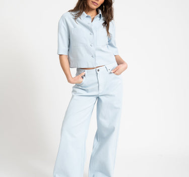 TILTIL Mine Shortsleeve Blouse Light Blue - Things I Like Things I Love