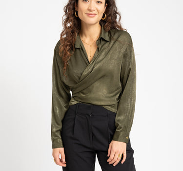 TILTIL Mira Blouse Olive One Size - Things I Like Things I Love