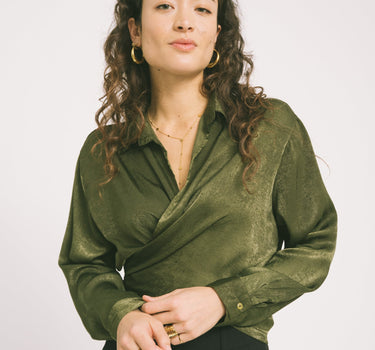 TILTIL Mira Blouse Olive One Size - Things I Like Things I Love