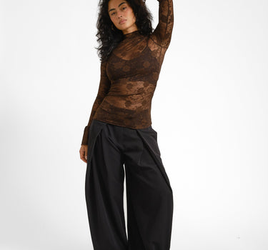 TILTIL Mira Lace Longsleeve Bruin - Things I Like Things I Love