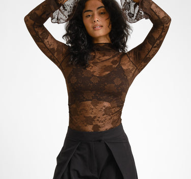 TILTIL Mira Lace Longsleeve Bruin - Things I Like Things I Love
