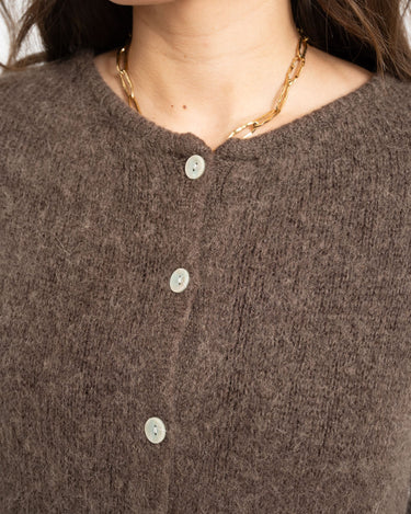 TILTIL Mirre Knitted Cardigan Brown One Size - Things I Like Things I Love