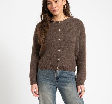 TILTIL Mirre Knitted Cardigan Brown One Size - Things I Like Things I Love
