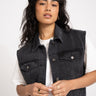 TILTIL Mirte Gilet Oversized Washed Grey - Things I Like Things I Love