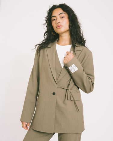 TILTIL Misha Blazer Melange Green - Things I Like Things I Love