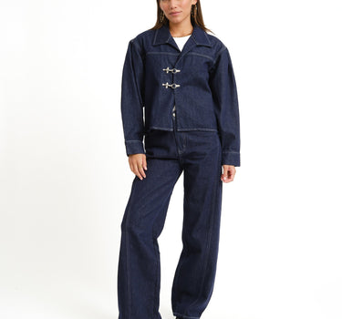 TILTIL Missy HR Relaxed Seam Jeans Dunkelblau