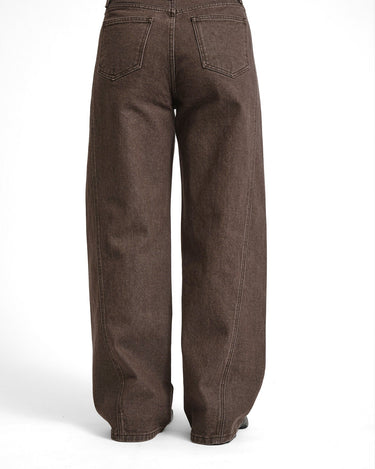 TILTIL Missy HR Relaxed Seam Jeans Brown - Things I Like Things I Love