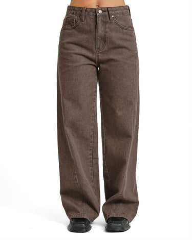 TILTIL Missy HR Relaxed Seam Jeans Brown - Things I Like Things I Love