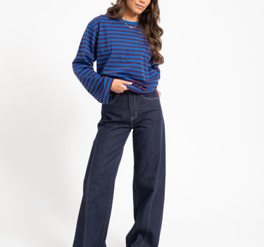 TILTIL Missy HR Relaxed Seam Jeans Donkerblauw - Things I Like Things I Love