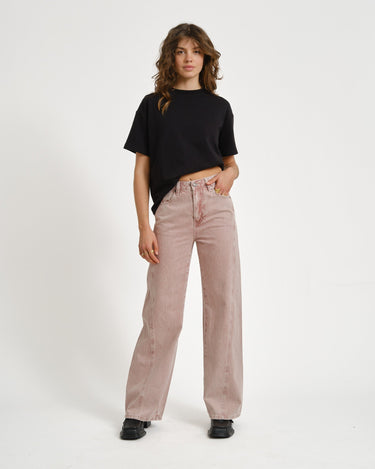 TILTIL Missy HR Relaxed Seam Jeans Pink - Things I Like Things I Love