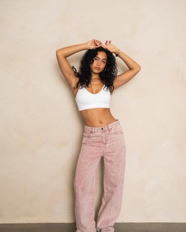 TILTIL Missy HR Relaxed Seam Jeans Pink - Things I Like Things I Love