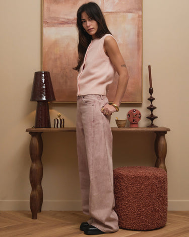 TILTIL Missy HR Relaxed Seam Jeans Pink - Things I Like Things I Love