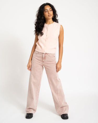 TILTIL Missy HR Relaxed Seam Jeans Pink - Things I Like Things I Love
