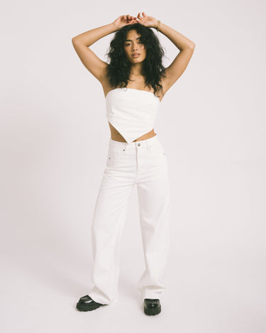 TILTIL Missy HR Relaxed Seam Jeans White - Things I Like Things I Love