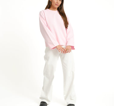 TILTIL Missy HR Relaxed Seam Jeans White - Things I Like Things I Love
