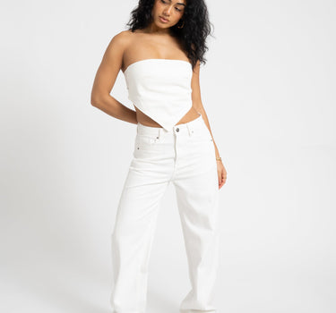 TILTIL Missy HR Relaxed Seam Jeans White - Things I Like Things I Love