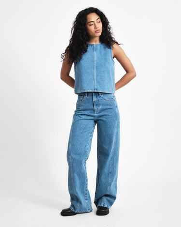 TILTIL Missy Relaxed Seam Jeans Blue - Things I Like Things I Love