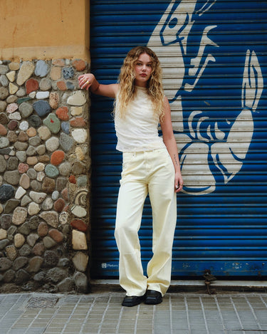 TILTIL Missy Relaxed Seam Jeans Butter Yellow - Things I Like Things I Love