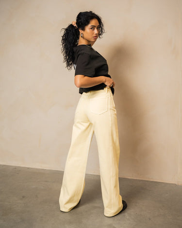 TILTIL Missy Relaxed Seam Jeans Butter Yellow - Things I Like Things I Love