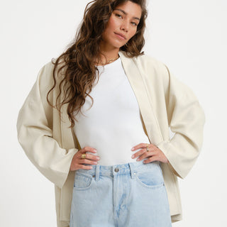 TILTIL Miya Rayon Kimono Offwhite - Things I Like Things I Love