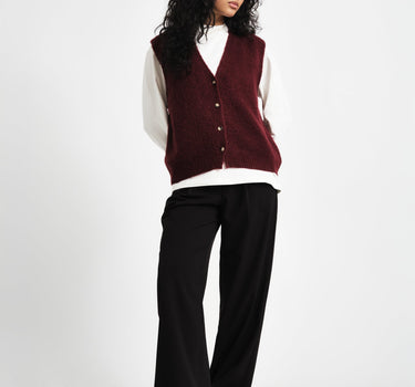 TILTIL Monica Gilet Burgundy One Size - Things I Like Things I Love