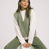 TILTIL Monica Gilet Melange Salvia Green One Size - Things I Like Things I Love