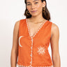 TILTIL Moon Sun Gilet Orange Beige - Things I Like Things I Love