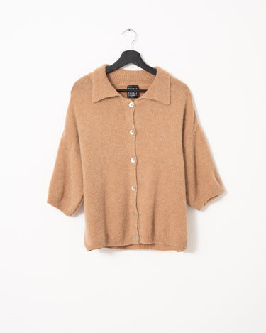 TILTIL Moun Polo Knit Cognac One Size - Things I Like Things I Love