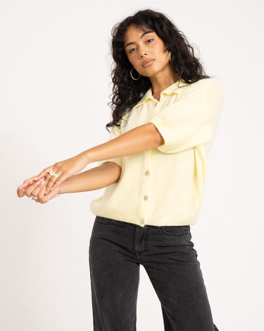 TILTIL Moun Polo Knit Yellow One Size - Things I Like Things I Love