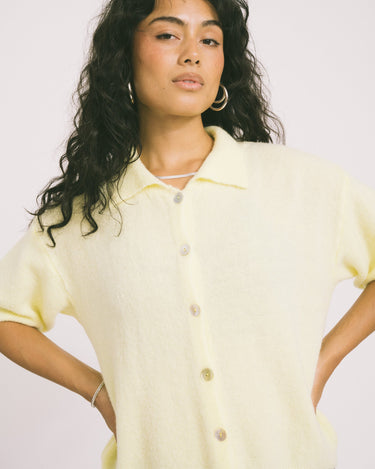 TILTIL Moun Polo Knit Yellow One Size - Things I Like Things I Love