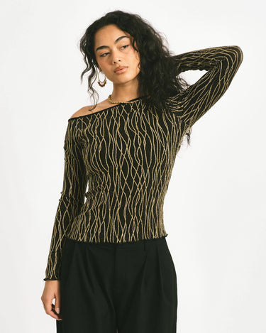 TILTIL Mula Longsleeve Glitter Gold - Things I Like Things I Love