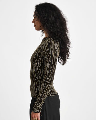 TILTIL Mula Longsleeve Glitter Gold - Things I Like Things I Love