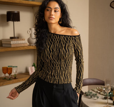 TILTIL Mula Longsleeve Glitter Gold - Things I Like Things I Love